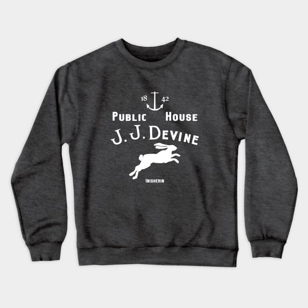 JJ Devine Public House Crewneck Sweatshirt by AngryMongoAff